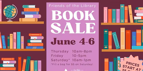 USED BOOK SALE at Gary Byker Library of Hudsonville