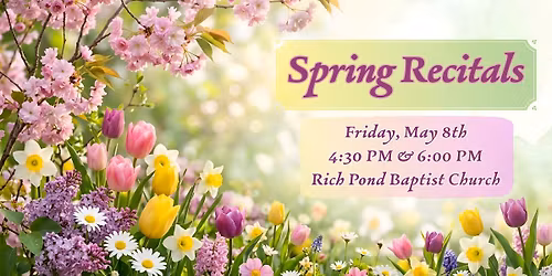 Spring Recitals