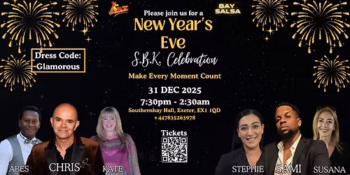 NEW YEAR'S EVE with guest teachers SAMI RODRIGUEZ and CHRIS BARNES