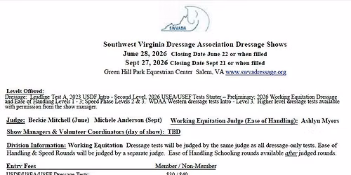 June Dressage Show