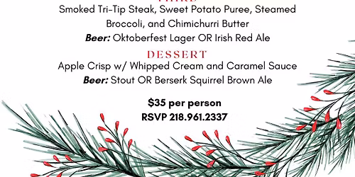 Christmas Beer Pairing Dinner
