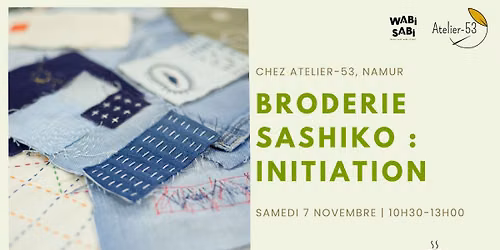 Atelier | Broderie sashiko : initiation