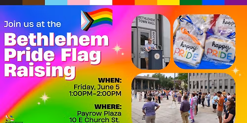 Bethlehem Pride Flag Raising at City Hall \ud83c\udf08