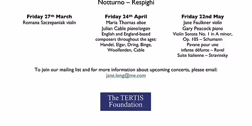 St John's February Lunchtime Concert: Cecily Beer (harpist)