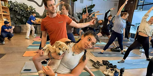 Rescue Puppy Yoga w\/Vibe Yoga @ Rivian