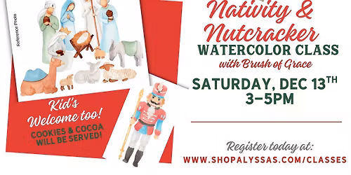 Nativity and Nutcracker Watercolor Class