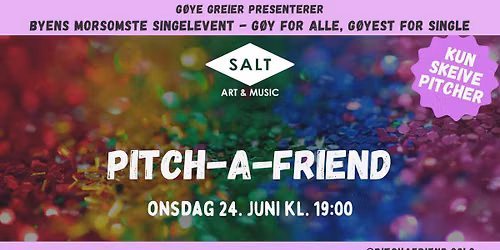 Pitch-A-Friend - Prideshowet (kun skeive pitcher)
