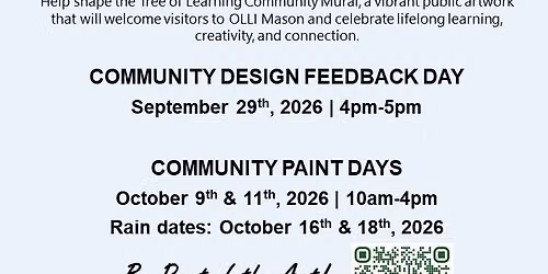 Community Paint Days: Tree of Learning Mural