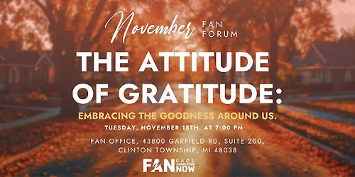 MACOMB FAN IN-PERSON NOVEMBER FORUM