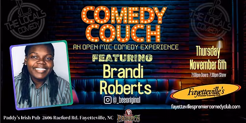 The Comedy Couch with the Locals Comedy and Brandi Roberts
