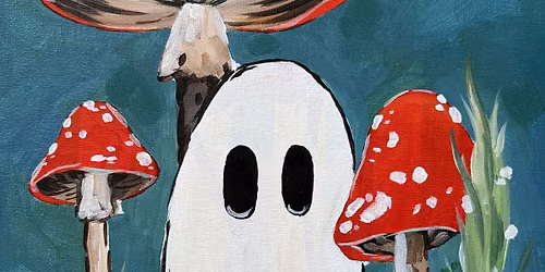 Ghostly Gardens Paint and Sip event in Anaheim! Halloween night!