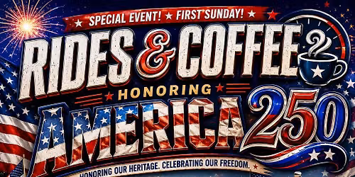 Rides and Coffee America 250th
