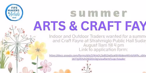 Fife Markers and Artists Summer Craft Fayre