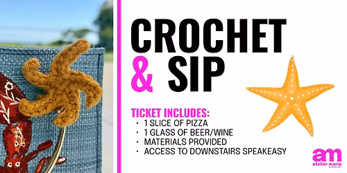 Sea Creature Crochet & Sip in Bedstuy!