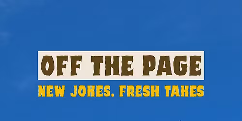 Off The Page || Creatures Comedy Club