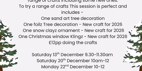 Christmas crafty session .