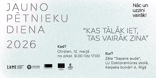 Jauno p\u0113tnieku diena 2026