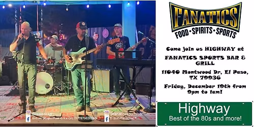 Highway at Fanatics Sports Bar & Grill!