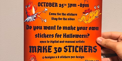 Spooky Sticker Making