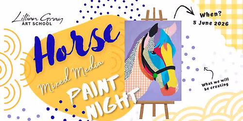 Horse Mixed Media Paint Night