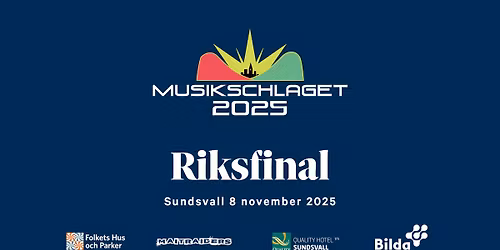 Musikschlaget 2025 - Riksfinal Sundsvall