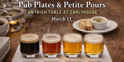 Pub Plates and Petite Pours