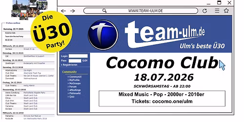 team-ulm Revival | die \u00fc30 party am Schw\u00f6rsamstag