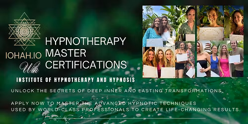 Hypnotherapy Master Training Certified - 7 days immersion