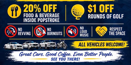 Popstroke Cars & Coffee October 2026