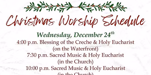 Christmas Services at Trinity-by-the-Cove