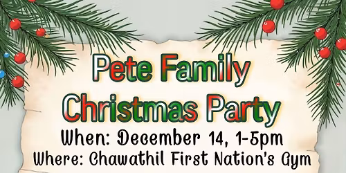 Pete Family Christmas Party 