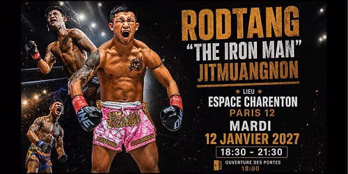 Rodtang \u201cThe Iron Man\u201d Jitmuangnon Seminar \u2014 Paris (Espace Charenton)