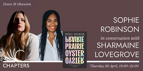 Book Launch: Prairie Oyster by Sophie Robinson