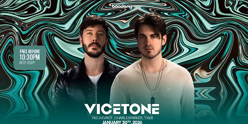 Vicetone - Free before 10:30pm w\/ RSVP - Temple Ballroom