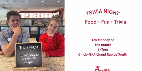 Trivia Night at Chick-fil-A Grand Rapids South