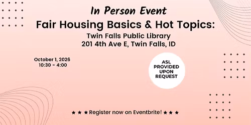 Fair Housing in Twin Falls