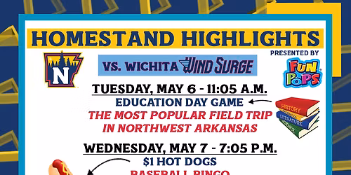 Northwest Arkansas Naturals at Wichita Wind Surge at Equity Bank Park