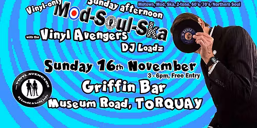 Vinyl Avengers TORQUAY Sunday Soul afternoon