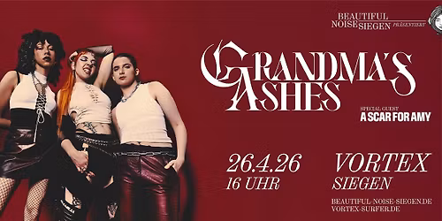 Fr\u00fches Sonntagskonzert mit Grandma's Ashes (F) und A Scar for Amy (D)