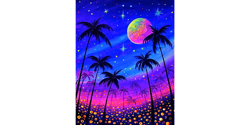 Blacklight Tropical Sunset - Paint and Sip in Phoenix | Classpop!\u2122