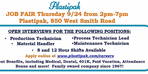 Plastipak Packaging Job Fair