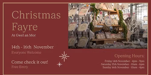 Christmas Fayre at Gwel an Mor