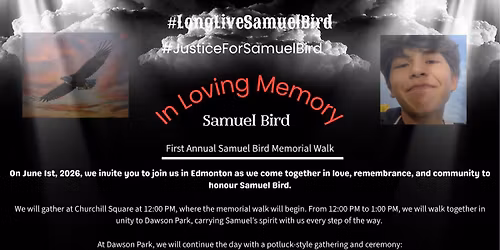 Samuel birds memorial and memorial walk