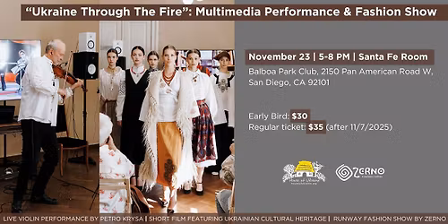 Ukraine Through the Fire: Multimedia Performance & Fashion Show