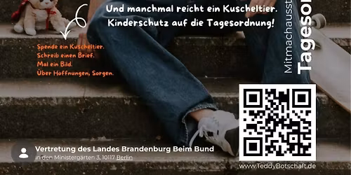 Tausende Kuscheltiere f\u00fcr den Kinderschutz - Auftaktveranstaltung: \u201cTagesordnung: Kindheit\u201d