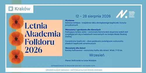 Letnia Akademia Folkloru 2026 - warsztaty