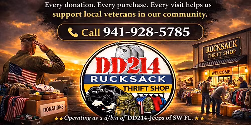 DD-214 RuckSack Thrift Shop - GRAND OPENING