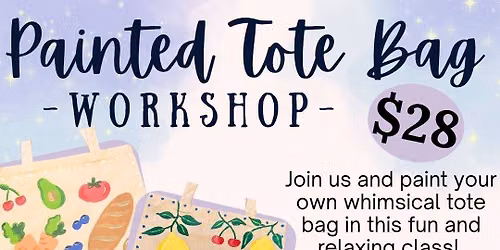 Painted Market Tote Bag Workshop