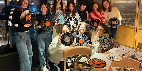 Vinyl Record Painting Social Night by Whereabouts MCR