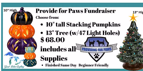 Garden City Providing for Paws Fundraiser Stacked Pumpkin or Tree @ SFM